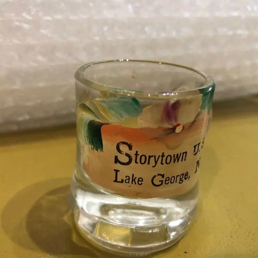 Vintage Shot Glass Mini Mug Storytown USA Lake George NY Amusement Park